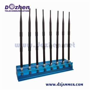  8 Bands Adjustable All 3G 4G Cell Phone Signal Jammer and GPS WiFi LoJack Jammer(European Version)