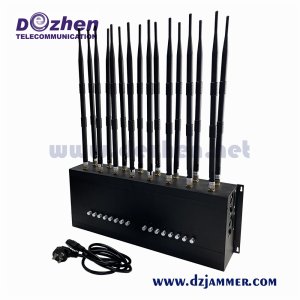 16 Band 135-2600MHz 58W Desktop mobile Phone CDMA GSM 3G 4G Wi-Fi, VHF, UHF Radio All Bands Jammer