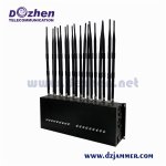 18 Antennas Full Bands All Cell Phone Signal Powerful GPS WIFI5.8G  4G 5G Signal Jammer