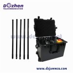 Drone Jammer 5.8GHz, 2.4GHz, 433MHz , Max 720W 8 Bands Signal detector,Glonass L1+L2