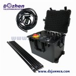 Briefcase Shape IR Laser Telescope Long Distance Jamming 300W 6 Bands Uav Drone Signal Jammer