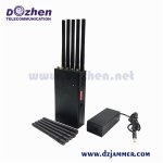 Portable 10 Bands Adjustable All GSM CDMA 3G 4G Cell Phone WiFi GPS Lojack Signal Jammer up to 30m 10 Watt