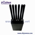 Handheld 6 Bands GSM CDMA 3G and Lojack GPS Signal Jammer 6 Watt