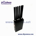 Handheld 6 Bands GSM CDMA 3G and Lojack GPS Signal Jammer 6 Watt