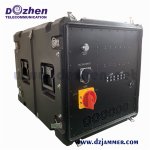 20-6000Mhz High Power Cell Phone Signal Jammer 330 Watt Portable Waterproof Vehicle Bomb Jammer 12 Bands