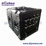 Oil Gas Base Station Anti-Uav Mobile Phone Vehicle Jammer 12 bands 500 Watt