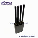 4 Band 2W Portable Mobile Phone Signal Jammer 50-60Hz