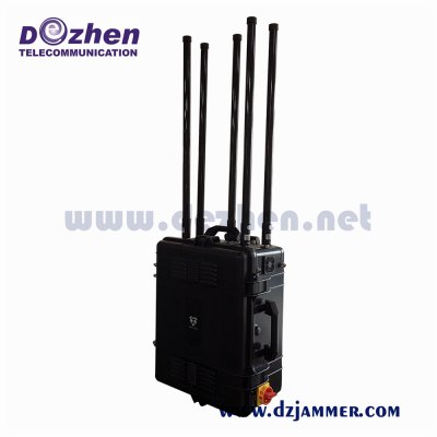 LTE / WIMAX Portable Signal Jammer Cellular Phone Jamming 30-200 MHz