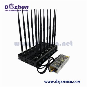 Full Bands Wireless Signal Jammer Adjustable 16 Antennas Blocker