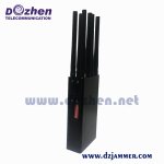 Selectable 8 Bands 8W Handheld 3G 4G 5G Remote Control Mobile Phone Wifi Signal Jammer