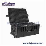 Brief Caes Portable Mobile Signal Jammer 30-200m Range 350W 7 Bands For SWAT Team / Police