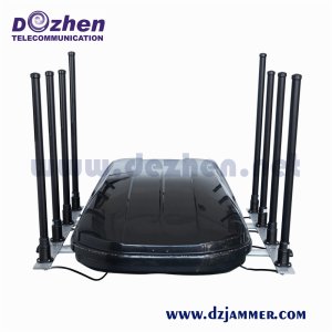 1000 Meters 8 Bands 590W Vehicle Wireless Signal Jammer