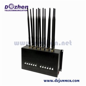 12 Band 135-2600MHz 42W GSM CDMA 3G 4G Wi-Fi Lojack VHF UHF Radio All Bands Desktop Jammer