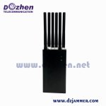 Handheld 6 Bands GSM CDMA 3G and Lojack GPS Signal Jammer 6 Watt