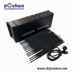 RF Signal Jammer Blocking 4G 5g GPS 315/433MHz with 16 Channels device to jam cell phone signals