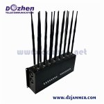 Omni-Antennas 16 Bands 2g/3G/4G Mobile Phone Signal Jammer for Blocking Lojack GPS Wi-Fi 315/433/868MHz RF Signal