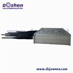 6 Antenna 15W VHF, UHF, Desktop cell phone jammer (2G,3G)