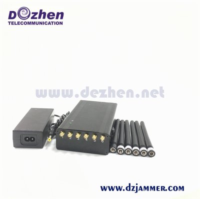 Portable Hadheld 10 Antennas 2G 3G 4G Smart Mobile Cell Phone Signal Jammer Blocker, Wi-Fi, Bluetooth 2.4G 5.8g GPS Signal Jammer 10 Watt