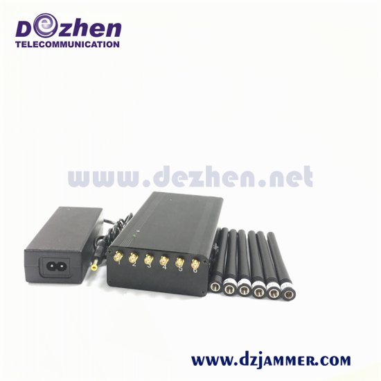 Portable Hadheld 10 Antennas 2G 3G 4G Smart Mobile Cell Phone Signal Jammer Blocker, Wi-Fi, Bluetooth 2.4G 5.8g GPS Signal Jammer 10 Watt
