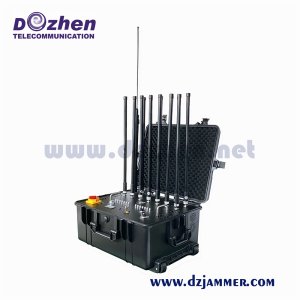 Mobile Phone 700W Portable Signal Jammer Multi - Band Walky - Talky Output Power Selectable 14 Bands