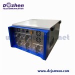 Military Units GSM 3G 4G 5G High Power Signal Jammer Waterproof Outdoor High Power 10 Bands