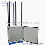 Professional Outdoor Signal Jammer Heavy-Duty Waterproof Omni-Antenna High Power Full-Band Signal Blocker