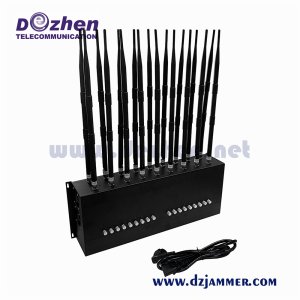 New Type 18 Antennas Full Adjustable Powerful WiFi Signal Jammer device to jam cell phone signals