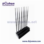  High Power GSM 3G 4G 5G Cell Phone Jammer 8 bands UHF VHF WiFi Jammer