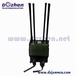 WiFi5.8g GPS Cell Phone Signal Jammer Military 600W High Power Waterproof Outdoor RF Signal Drone Jammer