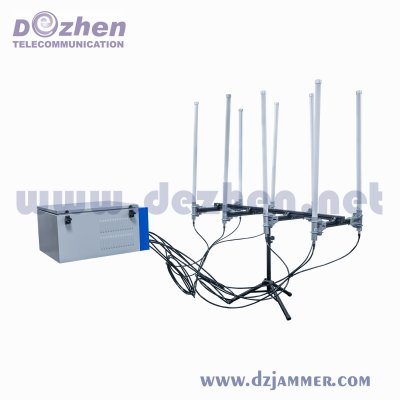 7 Bands High Power 450W Signal Prison Waterproof WiFi Cell Phone Jammer