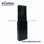 Remote control WiFi GPS GSM 3G 4G 5G LTE Cell Phone Signal Jammer 12 Antenna Handheld Portable 12 Watt