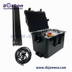 Drone Jammer 5.8GHz, 2.4GHz, 433MHz , Max 720W 8 Bands Signal detector,Glonass L1+L2