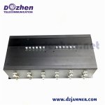 12 Channels 60W High Power 2g/3G/4G/5g/WiFi/VHF Blocker, Indoor Desktop Adjustable Signal Jammer,