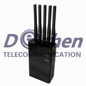 5 Powerful Antenna Mobile 5 Watt Phone Signal Jammer All Frequency 3g