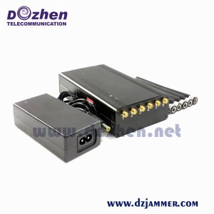 6 Antenna 3G 4G Phone Signal Jammer For Conference Rooms / Train