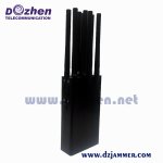 8 Bands Jammer 8 watt Selectable Handheld All GSM CDMA DCS PCS 3G 4G Mobile Phone Signal Jammer