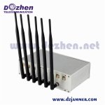 6 Antenna 15W VHF, UHF, Desktop cell phone jammer (2G,3G)