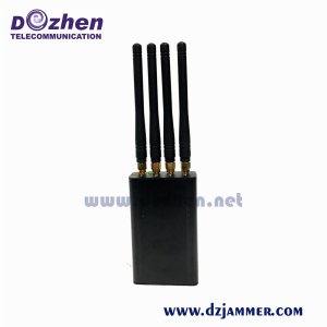 4 Band 2W Portable Mobile Phone Signal Jammer 50-60Hz