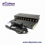 GSM 3G 4G Cell Phone Jammer GPS WiFi Lojack Signal Jammer 10 antenna Selectable