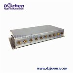 10 Bands Powerful 3G 4G 5G Cell phone UHF VHF WiFi Signal Jammer 24 watt Indoor use