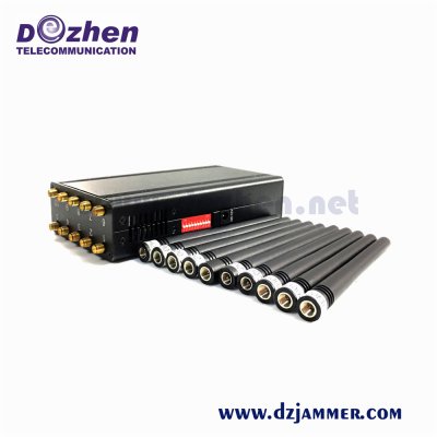 Poratble Customized 10 Band Omni Antenna All Cell Phone GSM CDMA 3G 4glte WiFi GPS VHF UHF Lojack Jammer 10 watt