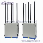 Professional Outdoor Signal Jammer Heavy-Duty Waterproof Omni-Antenna High Power Full-Band Signal Blocker