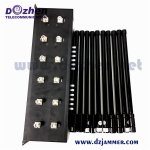 12 Channels 60W High Power 2g/3G/4G/5g/WiFi/VHF Blocker, Indoor Desktop Adjustable Signal Jammer,