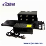Omni Directional Patch 6 Antennas 157W Drone Signal Jamming Device
