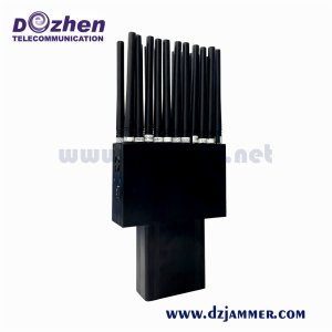 Handheld 22 Bands 3G 4G 5G GPS WIFI Jammer 315/433/868MHz Jammer 22 Watt