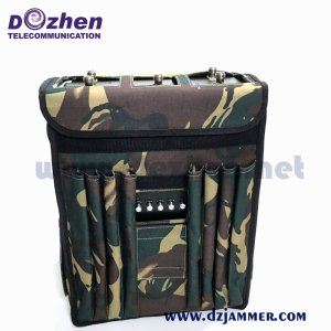 5 Bands GPS WiFi5.8g 433MHz Drone Signal Jammer VIP Protection Backpack Jammer 90 Watt