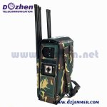 Cellular 3G 4G GSM CDMA Cell phone WiFi GPS Signal jammer 5 bands Portable Backpack Built-in Battery