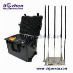 Drone Jammer 5.8GHz, 2.4GHz, 433MHz , Max 720W 8 Bands Signal detector,Glonass L1+L2
