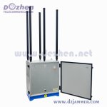 Professional Outdoor Signal Jammer Heavy-Duty Waterproof Omni-Antenna High Power Full-Band Signal Blocker