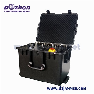 Waterproof UAV WIFI 5.8G GPS 300W Drone Signal Jammer